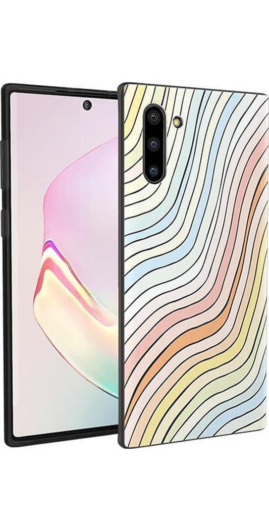 Ride The Wave | Pastel Rainbow Lined Samsung Case Samsung Case get.casely