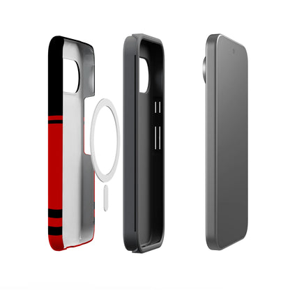 Storm Warning | Black & Red Stripes Case