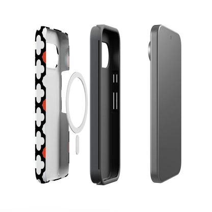 Red Lattice Tile | High Contrast Design Case
