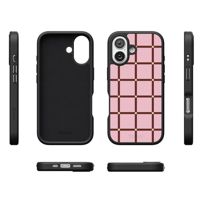 Uptown Gridlock | Pink Checkerboard Case