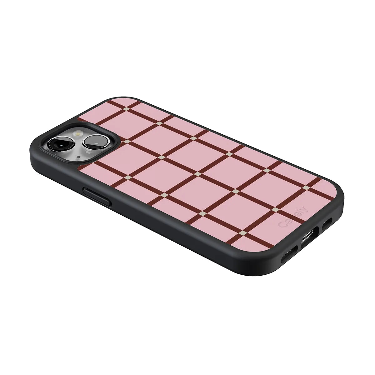 Uptown Gridlock | Pink Checkerboard Case