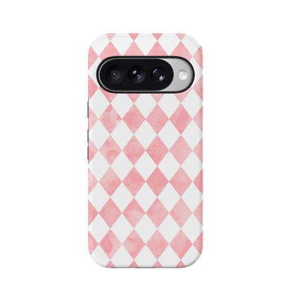 Queen of Diamonds | Pink Watercolor Case