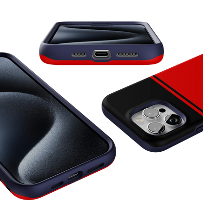 Storm Warning | Black & Red Stripes Case