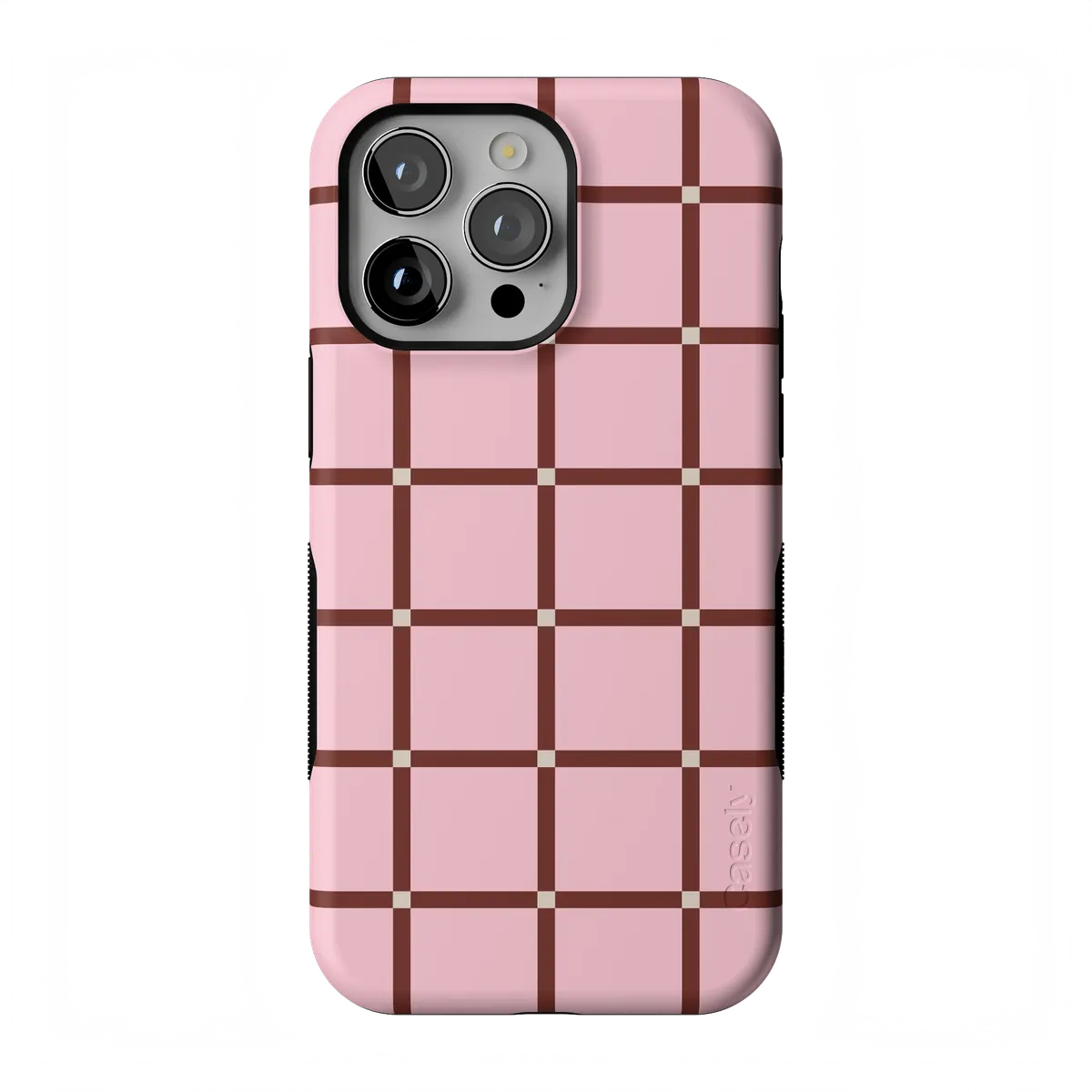 Uptown Gridlock | Pink Checkerboard Case