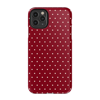 On the Dot | Maroon Polka Dot Case