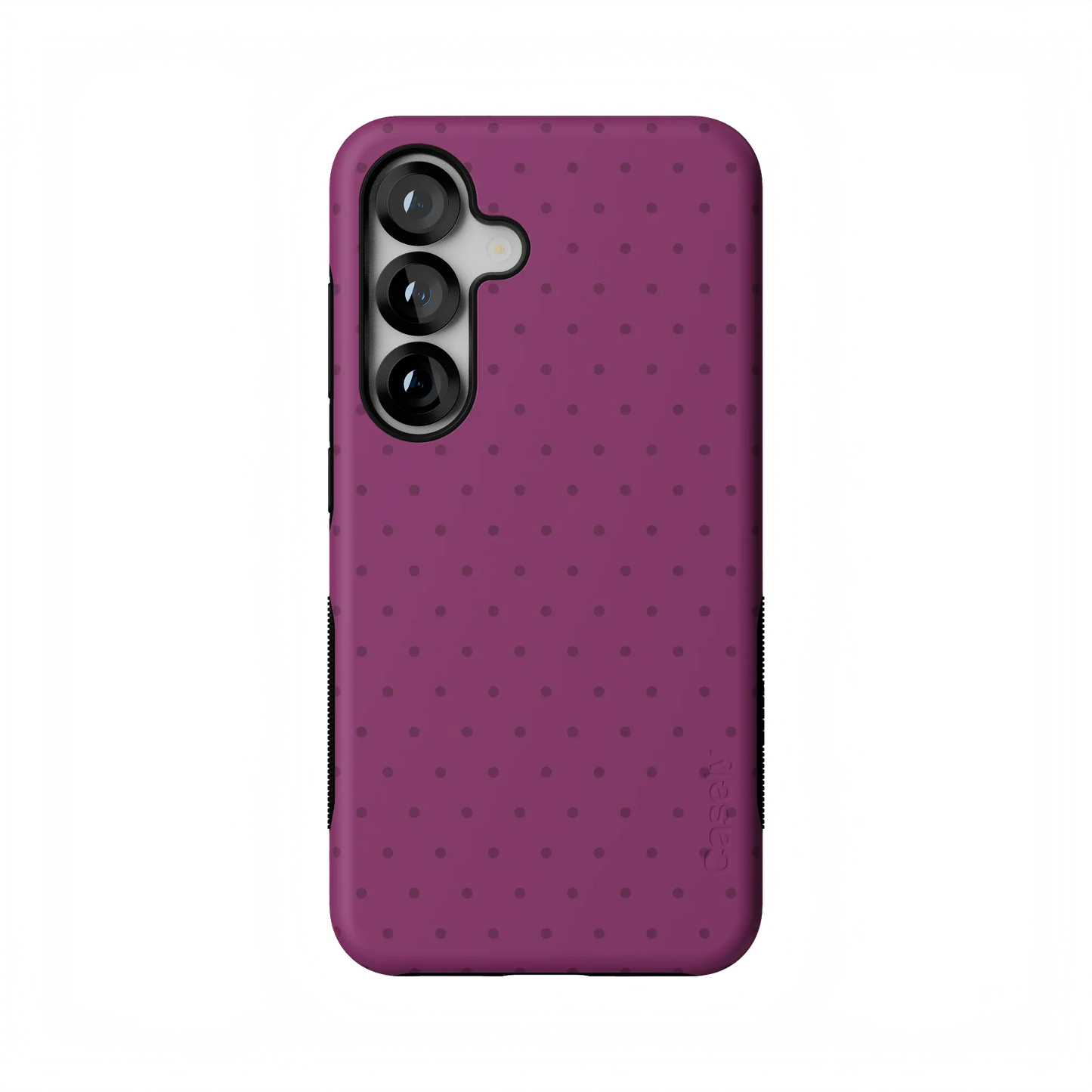 On the Dot | Plum Polka Dot Case - Galaxy S25