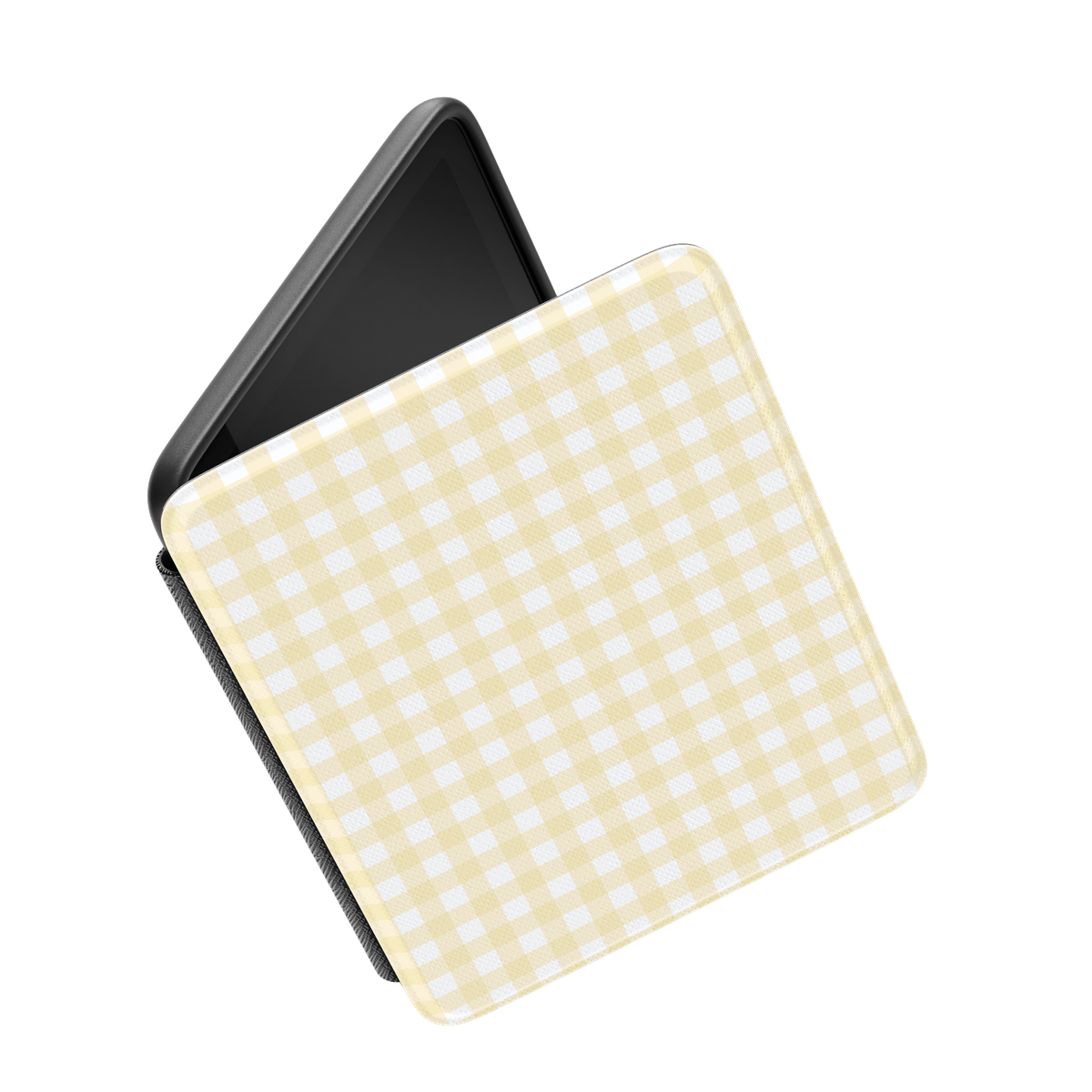 Pastel Picnic | Yellow Gingham Kindle Case