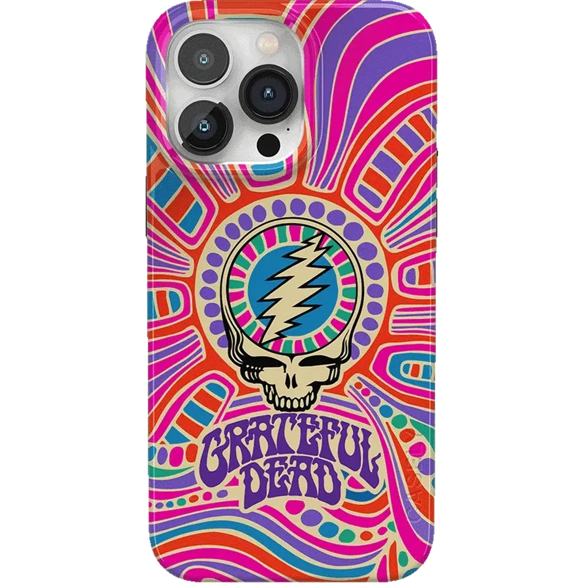 Art of Chaos | Grateful Dead Skull Case iPhone Case get.casely Classic + MagSafe® iPhone 14 Pro Max