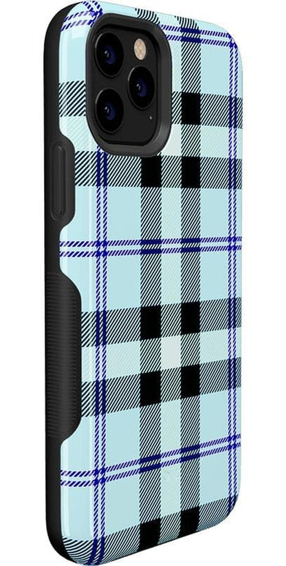 As if! | Light Blue Plaid Case iPhone Case get.casely