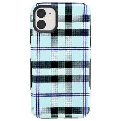 As if! | Light Blue Plaid Case iPhone Case get.casely