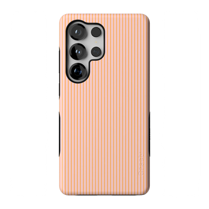 Stripes and the City | Orange & Pink Pinstripe Case - Galaxy S25 Ultra