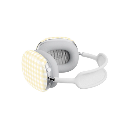 Pastel Picnic | Yellow Gingham AirPods Max Case