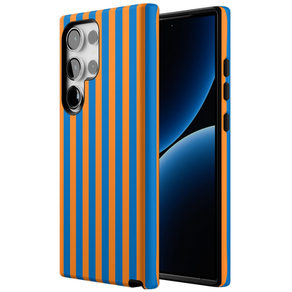 Go New York | Blue & Orange Stripes Case