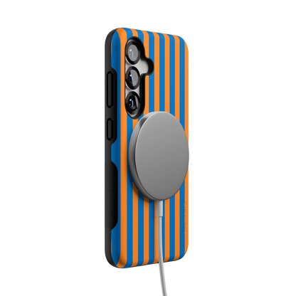 Go New York | Blue & Orange Stripes Case