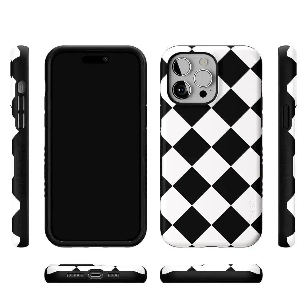 Black Checkerboard | High Contrast Design Case Phone Case Casetry