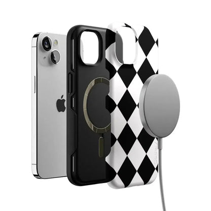 Black Checkerboard | High Contrast Design Case Phone Case Casetry