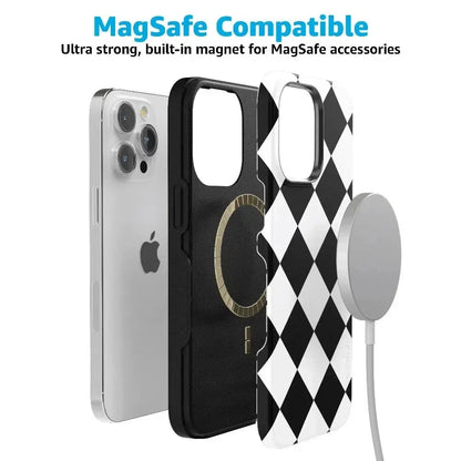 Black Checkerboard | High Contrast Design Case Phone Case Casetry