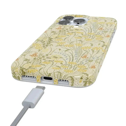 Boho Blooms | Golden Floral Case iPhone Case get.casely