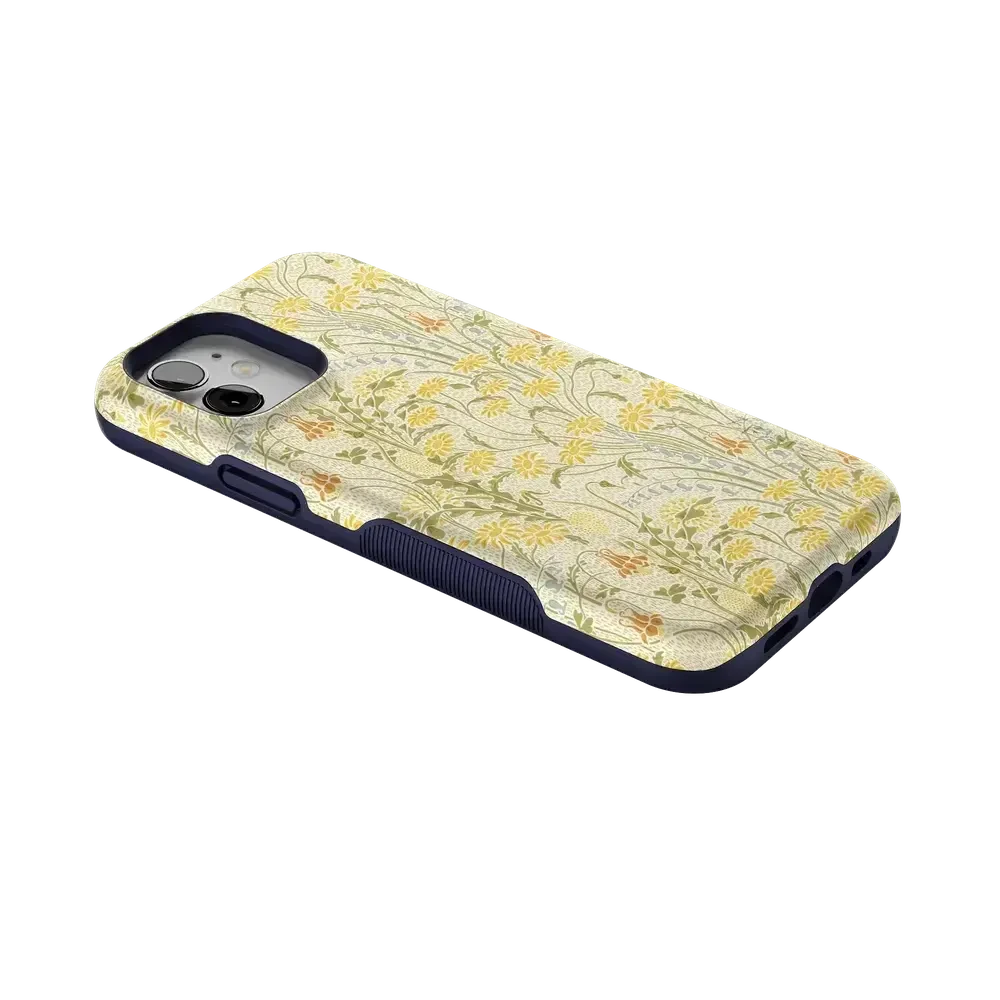 Boho Blooms | Golden Floral Case iPhone Case get.casely
