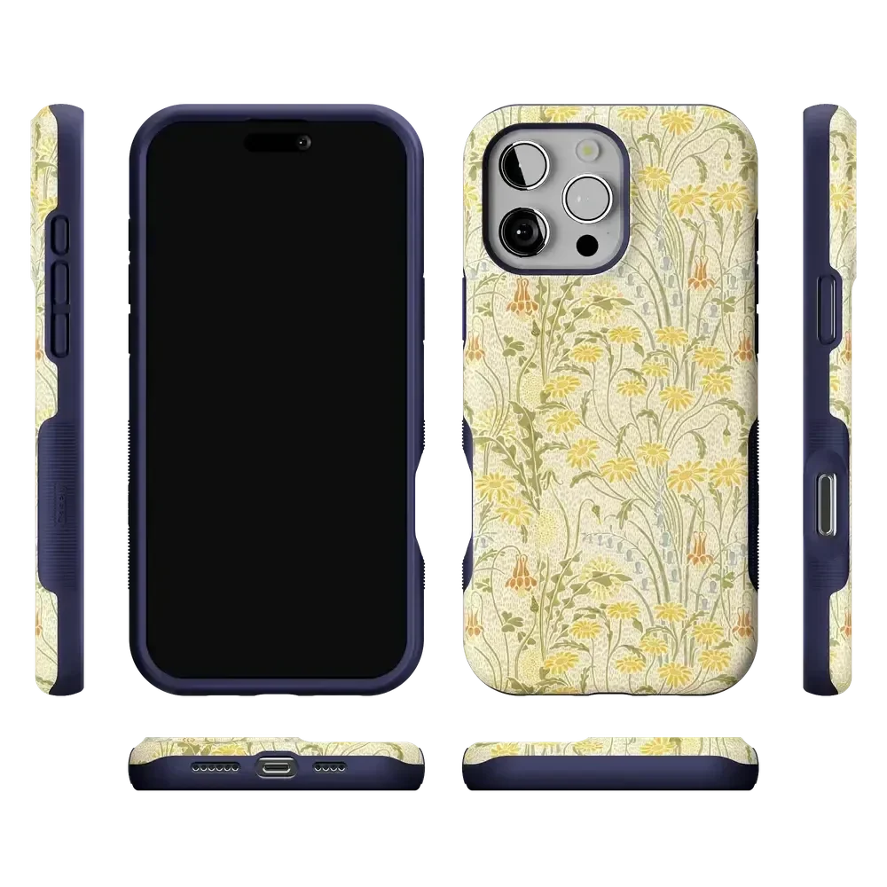 Boho Blooms | Golden Floral Case iPhone Case get.casely