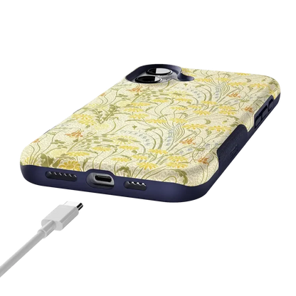 Boho Blooms | Golden Floral Case iPhone Case get.casely