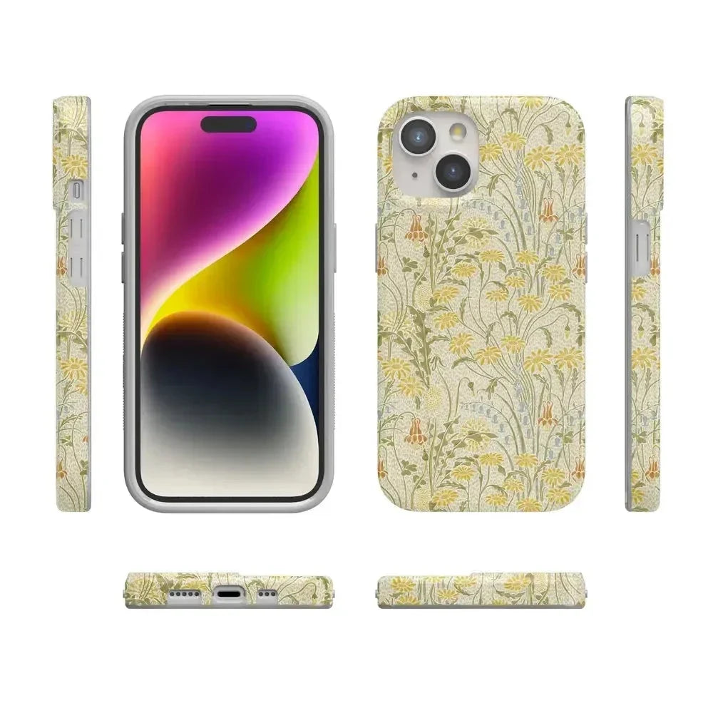 Boho Blooms | Golden Floral Case iPhone Case get.casely