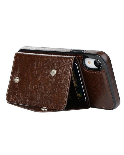 Brown Vegan Leather | Wallet Case iPhone Case get.casely