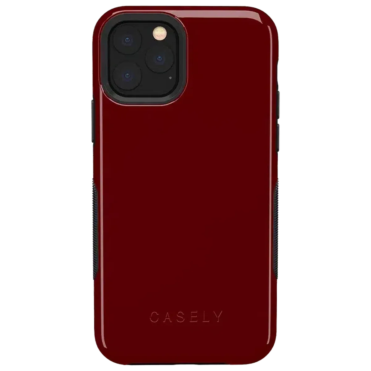 Burgundy Red on Black | Ultra-Protective Bold Case iPhone Case get.casely Bold iPhone 11 Pro Max