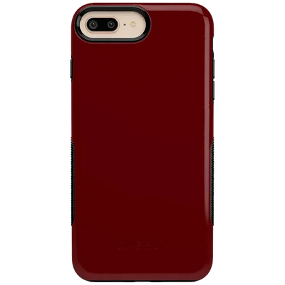 Burgundy Red on Black | Ultra-Protective Bold Case iPhone Case get.casely Bold iPhone 6/7/8 Plus