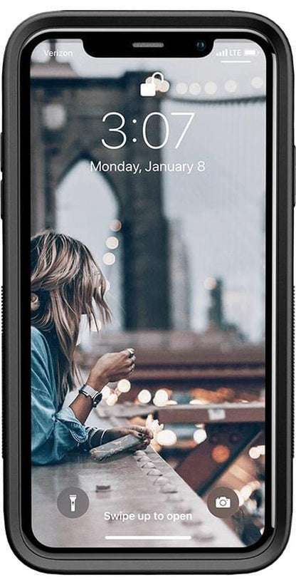 Burgundy Red on Black | Ultra-Protective Bold Case iPhone Case get.casely