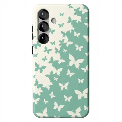 Butterfly Effect | Sage Colorblock Samsung Case Samsung Case Casetry Essential + MagSafe® Galaxy S25 Plus