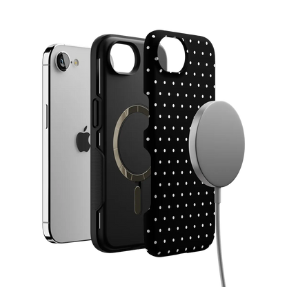On the Dot | White Polka Dot Case