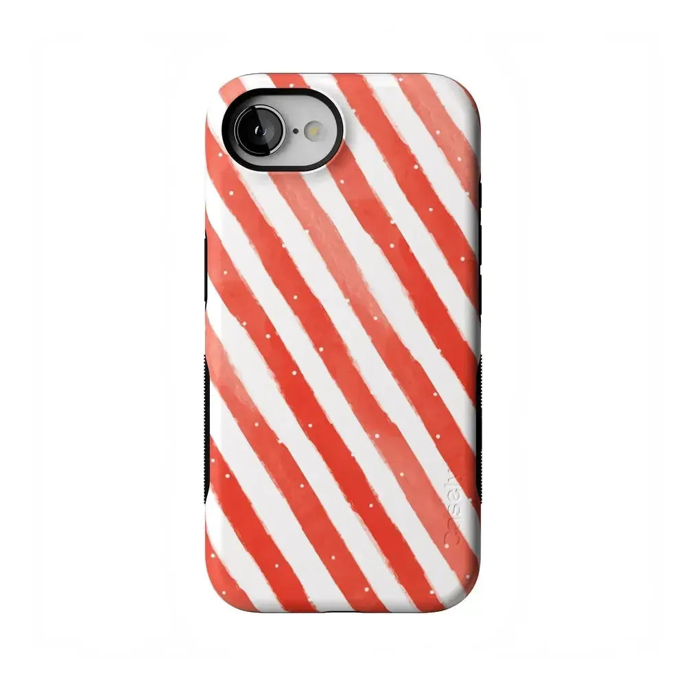 Candy Cane Lane | Peppermint Stripes Case Phone Case Casetry Bold Flex + MagSafe® iPhone 16e