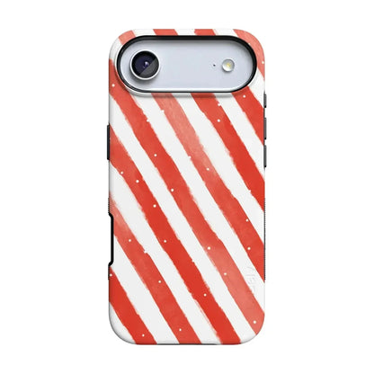 Candy Cane Lane | Peppermint Stripes Case Phone Case Casetry Bold Flex + MagSafe® iPhone 17 Air