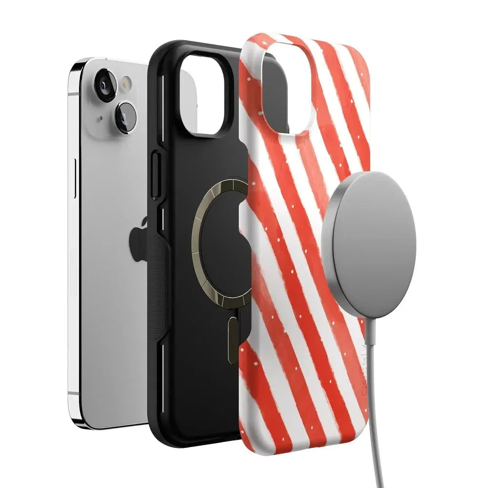 Candy Cane Lane | Peppermint Stripes Case Phone Case Casetry