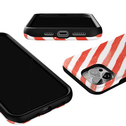 Candy Cane Lane | Peppermint Stripes Case Phone Case Casetry