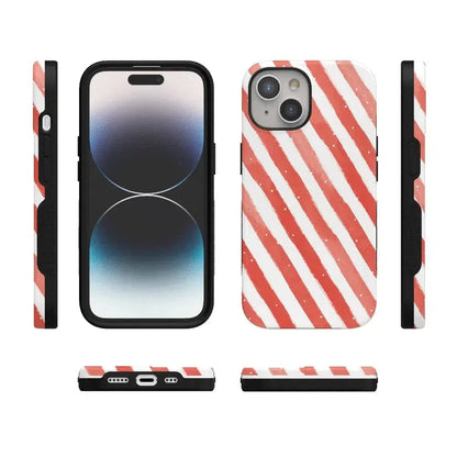 Candy Cane Lane | Peppermint Stripes Case Phone Case Casetry