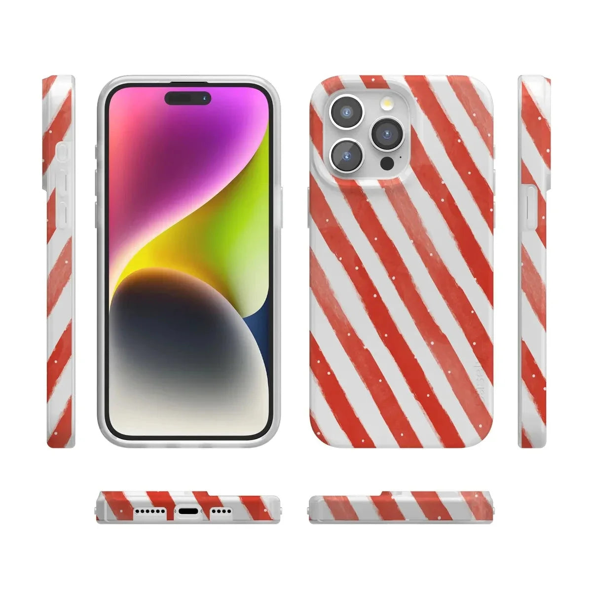 Candy Cane Lane | Peppermint Stripes Case Phone Case Casetry