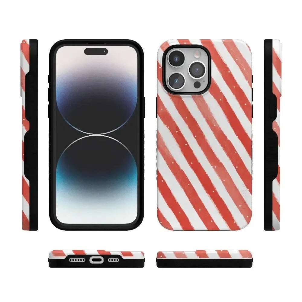 Candy Cane Lane | Peppermint Stripes Case Phone Case Casetry