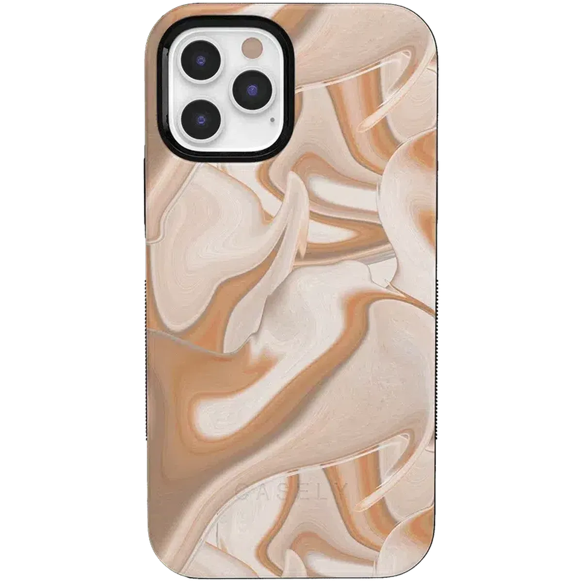 Caramel Delight | Marble Swirl Case iPhone Case get.casely Bold + MagSafe® iPhone 12 Pro Max