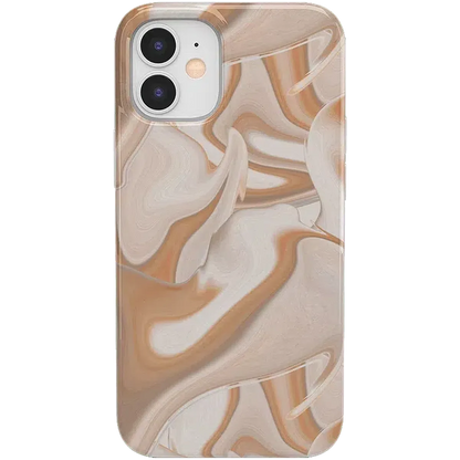 Caramel Delight | Marble Swirl Case iPhone Case get.casely Classic iPhone 12