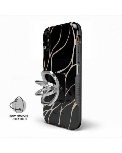 Classic Black iPhone Ring & Kickstand Phone Ring get.casely