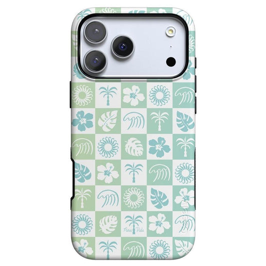 Coastal Checkers | Pura Vida Case iPhone Case get.casely Bold + MagSafe® iPhone 17 Pro Max