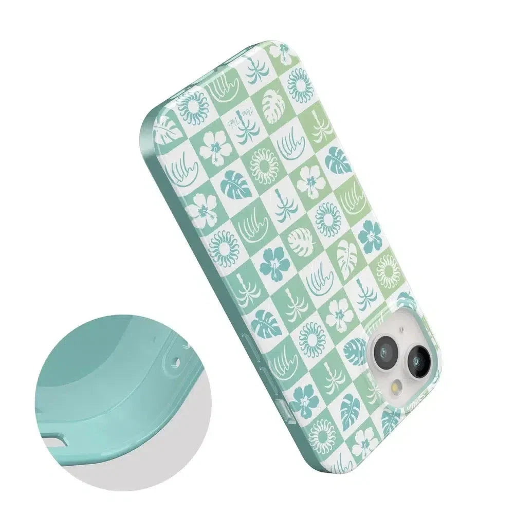 Coastal Checkers | Pura Vida Case iPhone Case get.casely