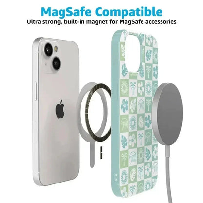 Coastal Checkers | Pura Vida Case iPhone Case get.casely