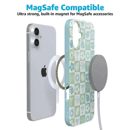 Coastal Checkers | Pura Vida Case iPhone Case get.casely