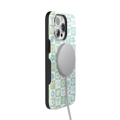 Coastal Checkers | Pura Vida Case iPhone Case get.casely
