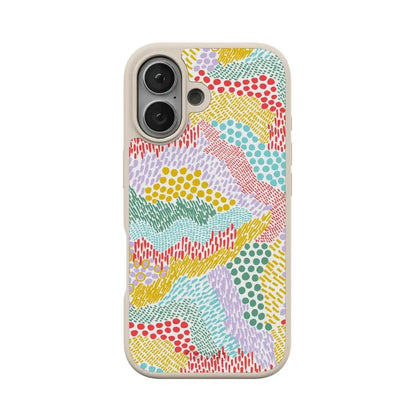 Color Me Happy | Pattern Colorblock Case iPhone Case get.casely Classic + MagSafe® iPhone 17 Pro Max