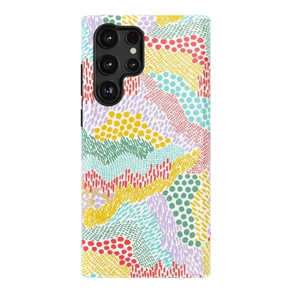 Color Me Happy | Pattern Colorblock Case iPhone Case get.casely Essential Galaxy S22 Ultra