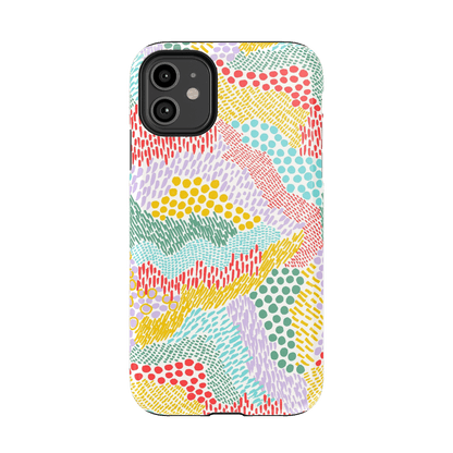 Color Me Happy | Pattern Colorblock Case iPhone Case get.casely Essential iPhone 11